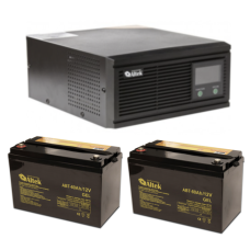 Комплект резервного питания ALTEK ASK12 800VA/640W DC12V + 2x гелевая батарея ALTEK ABT-80-12-GEL