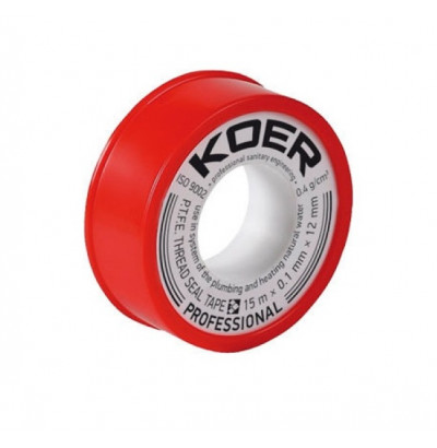  ФУМ стрічка для води KOER ST-01 15M*0.1mm*12mm (KR0119)
