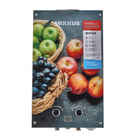 Газовая колонка MIXXUS GWH-0310 BASIC GLASS дымоходная 10 л/мин (панель из стекла с рисунком) (WH0024)