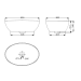 Раковина Devit Ovale 1513136 тонкостінна на стільницю