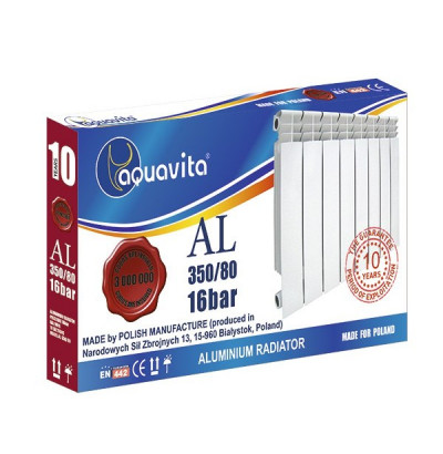 Алюминиевый радиатор AQUAVITA AL 350/80